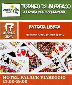 Torneo di Burraco e giornata del tesseramento 2016